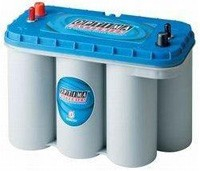 Optima BlueTop BT DC 5,5 – 12 V 75 Ah AGM-Starter- und Versorgungsbatterie, 975 A