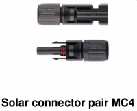 Solar MC4 Stecker + Buchse (Paar) 1er Pack